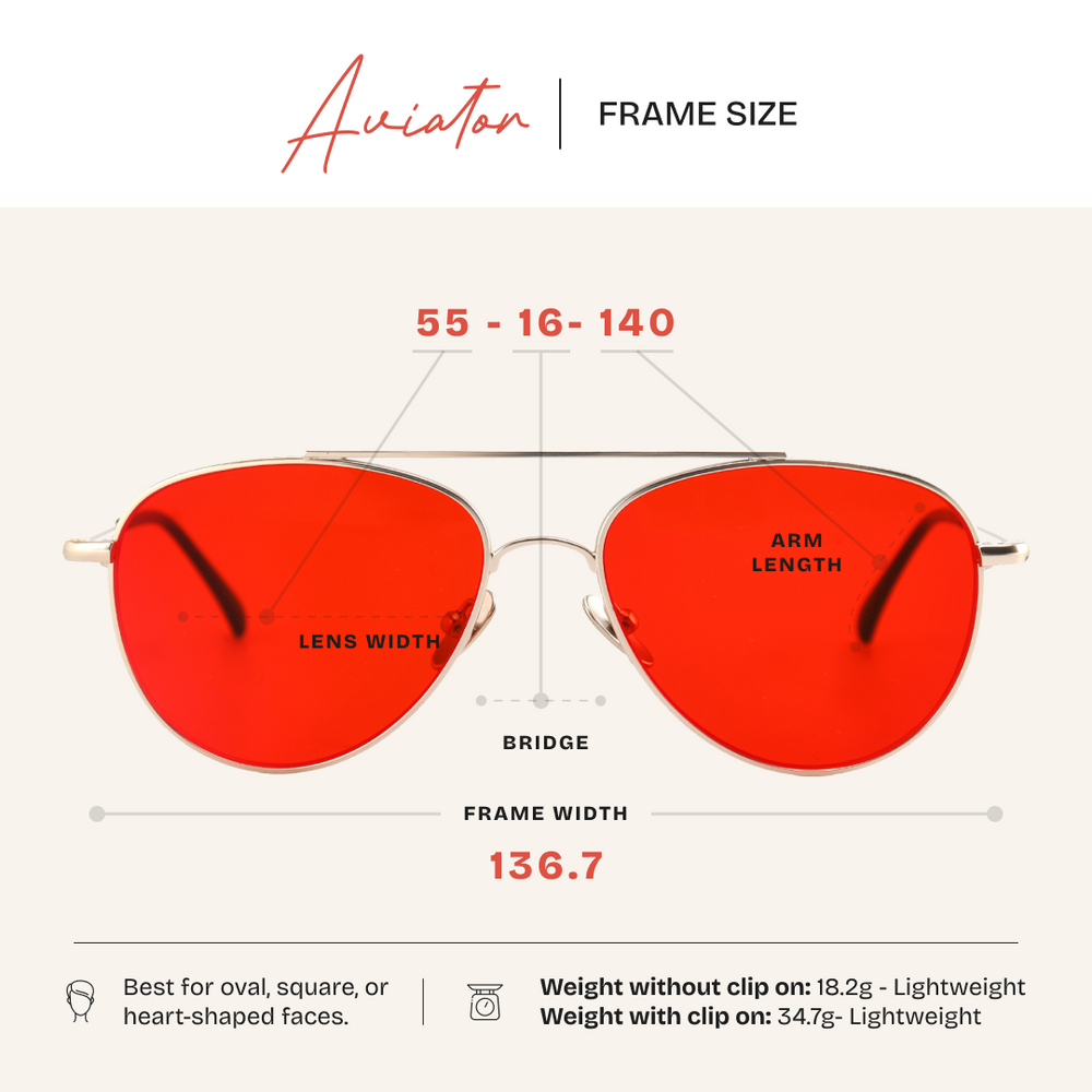Aviator Magnetic Nightime Blue Light Blockers