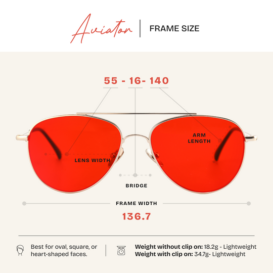 Aviator Magnetic Nightime Blue Light Blockers