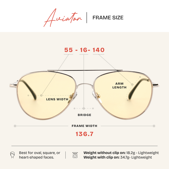 Aviator Magnetic Clip'N'Go 4-in-1 Blue Light Blockers
