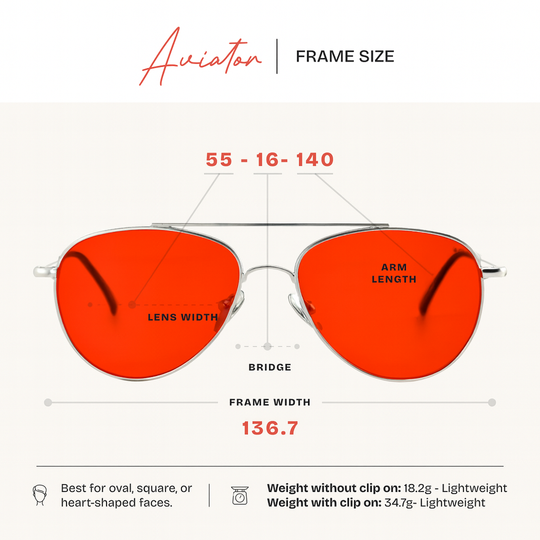 Aviator Magnetic Nightime Blue Light Blockers