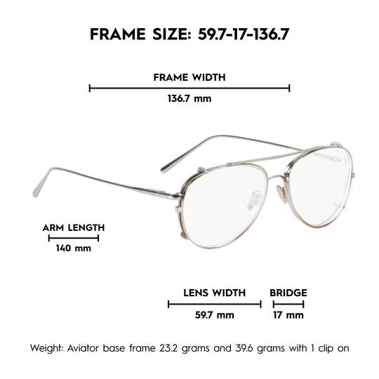 Aviator UV Prescription Transmitter Lenses (Base Frame Only)